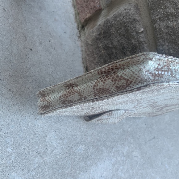 Maurizio Taiuti Made in Italy Snakeskin Leather Clutch Bag - Picture 6 of 14